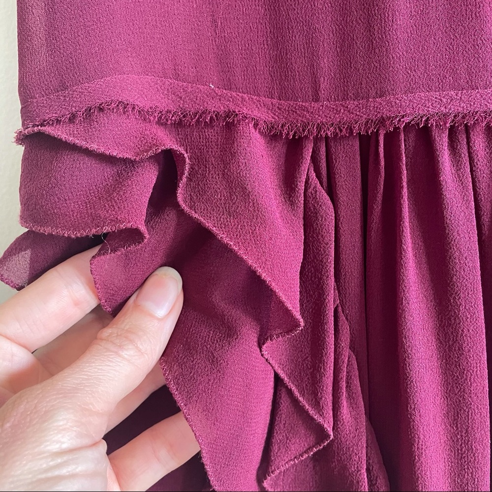 Theory 100% Silk, Lined Raspberry Tunic/Mini-Dress - image 6